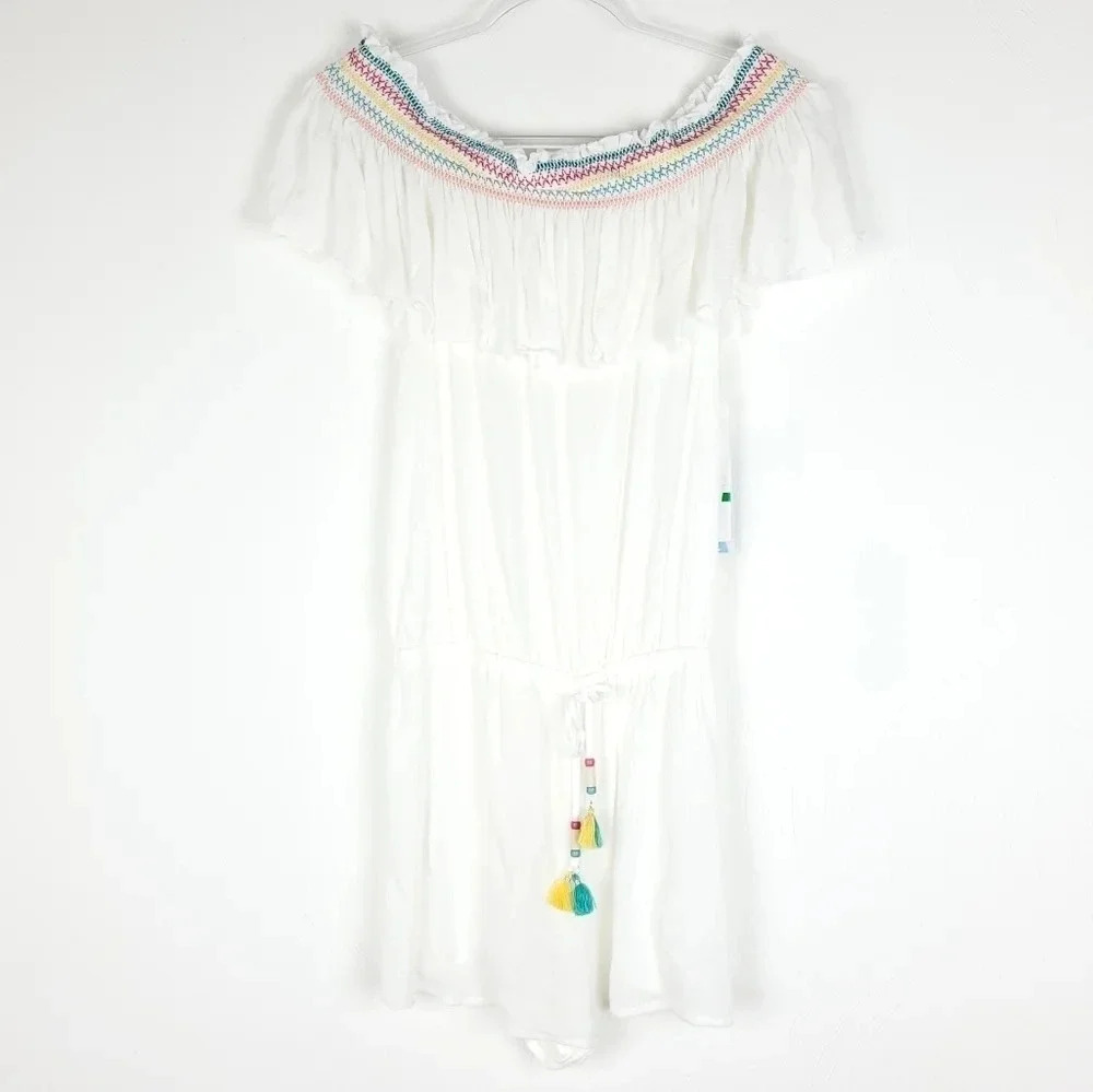Isabella Rose Beach Cover Romper NWT L